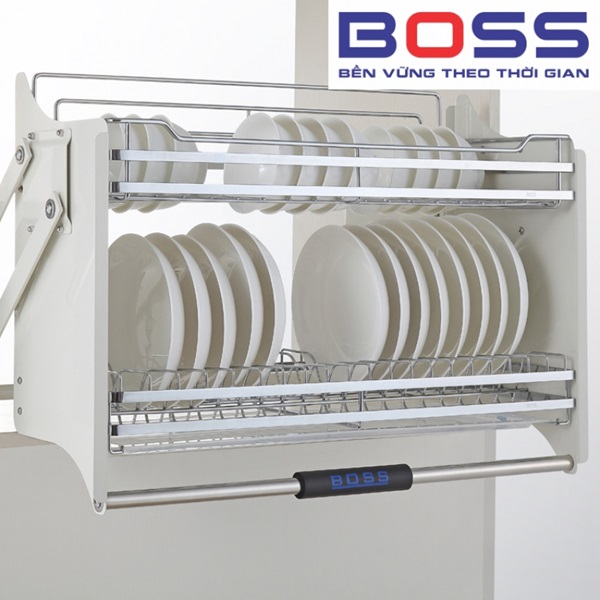GIÁ BÁT ĐĨA DI ĐỘNG DẠNG NAN INOX 304 MỜ BOSS BDVIP 8117